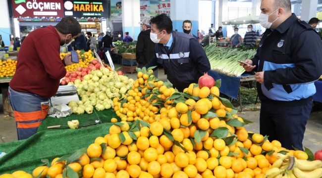 Buca pazarlarında denetimler sıklaştırıldı