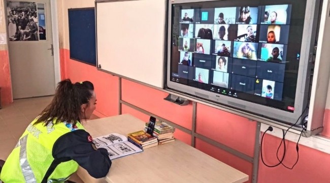 Çanakkale jandarma ekiplerinden online trafik güvenliği eğitimi
