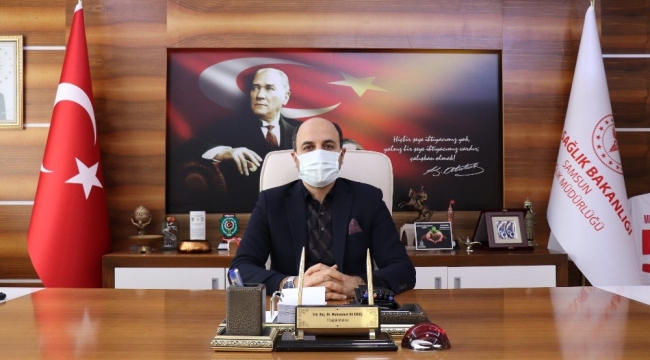 Samsun Sağlık Müdürü Oruç'tan yılbaşı uyarısı: "Aşı öncesi virüse son darbemizi vuralım"