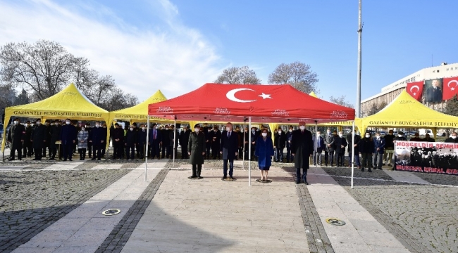 Atatürk'ün Gaziantep'i gelişinin 88. yıl dönümü kutlandı