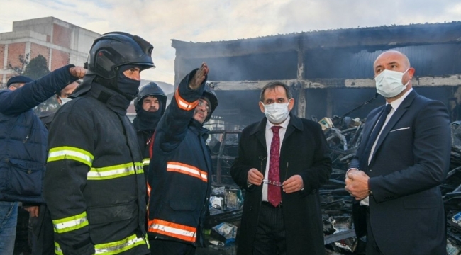 Başkan Demir: "Tesellimiz yangında yaralanma ve ölüm olmaması"