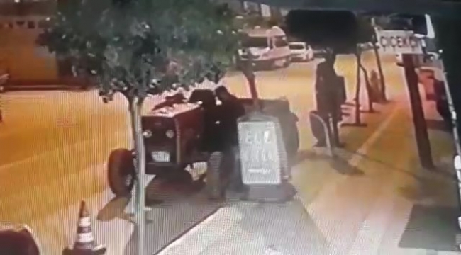 Bursa'da definecilik yapmak için traktör çalarken yakalandı