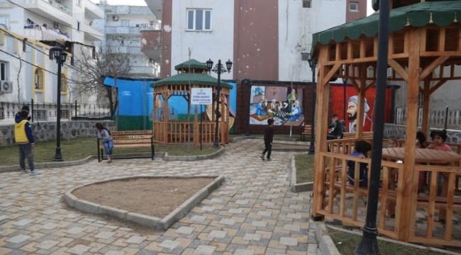 Cizre'de park yapım çalışmaları devam ediyor
