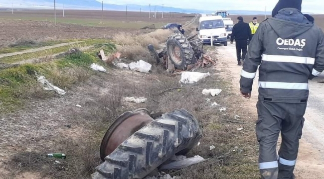 Eskişehir'de çarpışan 2 araç şarampole yuvarlandı: 1'i ağır 2 yaralı