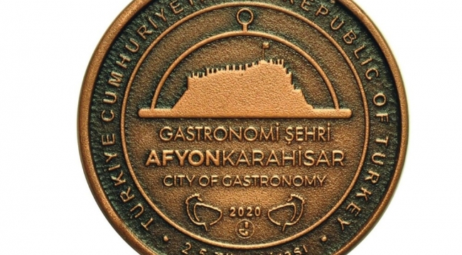 Gastronomi şehri Afyonkarahisar'a özel hatıra paraları basıldı