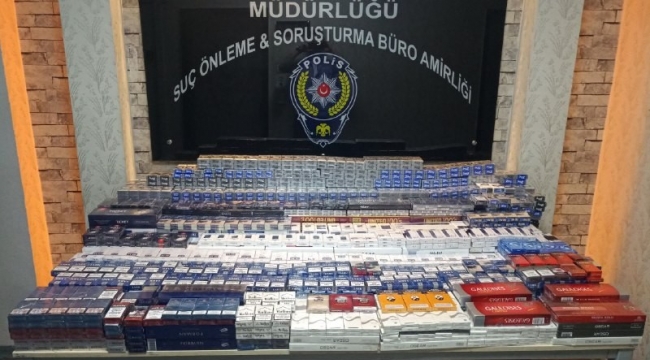 Gaziantep'te 4 bin 76 paket kaçak sigara ele geçirildi
