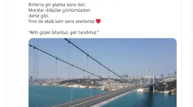 İstanbul Valisi Yerlikaya'dan kısıtlamada İstanbul paylaşımı