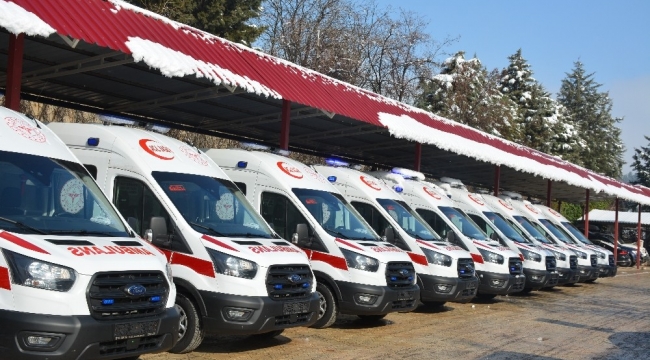 Kahramanmaraş'ta ambulans sayısı 90'a ulaştı