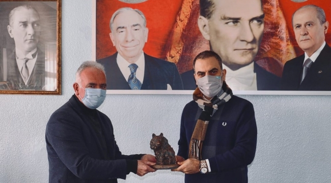 KAPTİD Başkanı Dinler, MHP Ürgüp İlçe Başkanı Öz'ü ziyaret etti