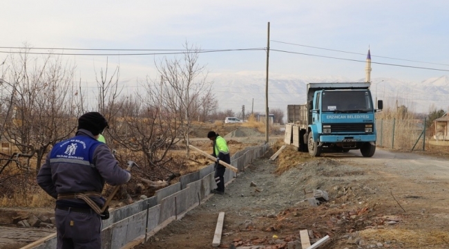 Karın yağmadığı Erzincan'da belediye çalışmalarının sezonu uzadı