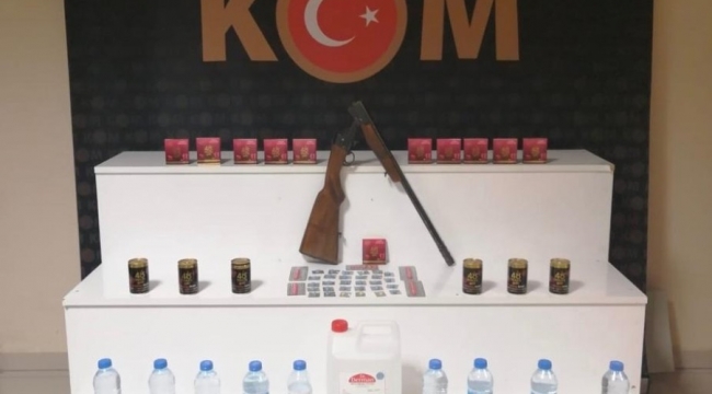 Kırşehir'de sahte içki ve kaçak cinsel uyarıcı hap operasyonu