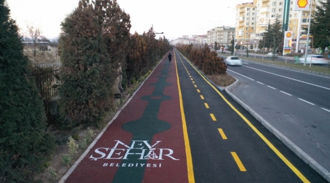 Nevşehir'de yenilenen yürüyüş yolu ve bisiklet yolu hizmete açıldı