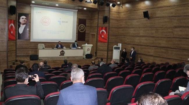 Siirt'te il istihdam ve mesleki eğitim kurulu toplantısı yapıldı
