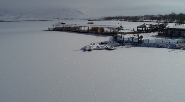 Sivas'ta Sibirya soğukları, Ulaş gölü dondu