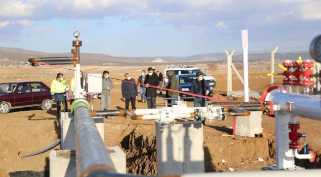 Zafer OSB'de doğalgaz hattı çalışmalarında sona gelindi