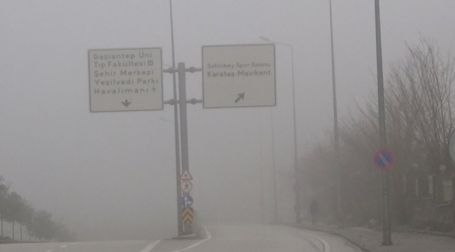 Gaziantep'te yoğun sis