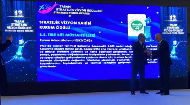 Tire Süt Kooperatifi'nden bir başarı örneği daha