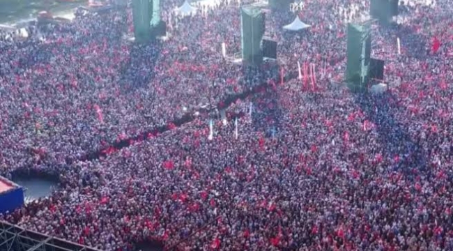 CHP'nin ''Milletin Sesi'' mitingine kaç kişi katıldı?