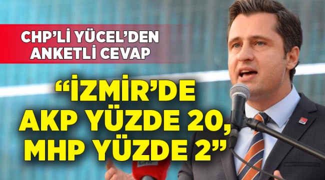 CHP'li Yücel'den anketli cevap