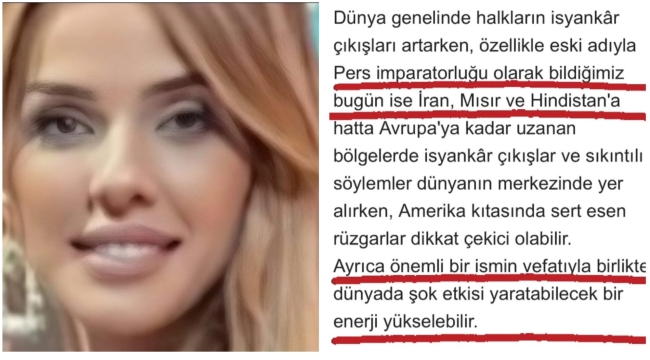 Astrolog Tuba Sun'un İran yorumları gündem oldu