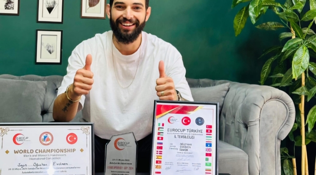 Kuaför Oğuzhan Evcimen başarıya doymuyor